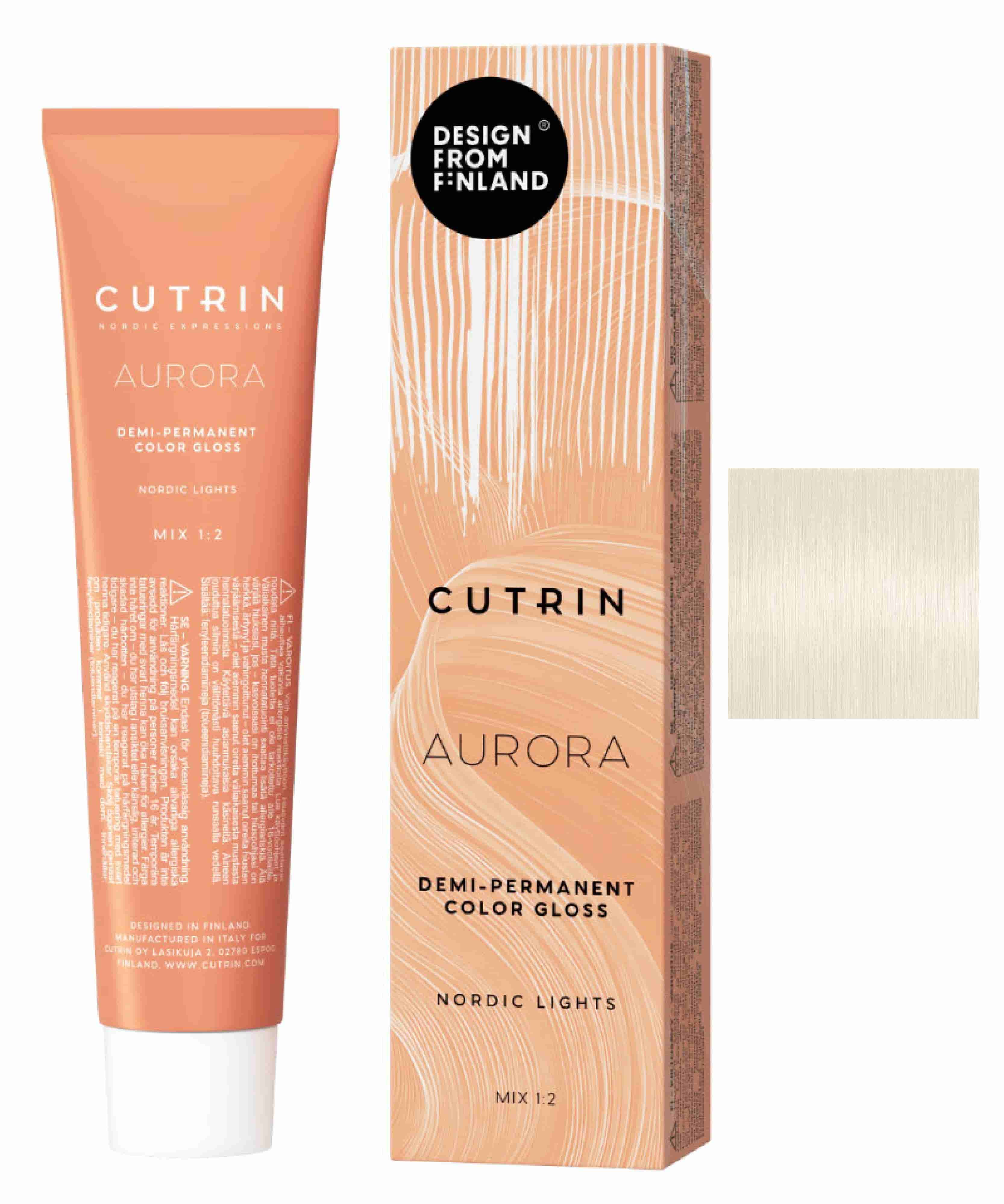 Гелева безаміачна фарба для волосся CUTRIN Aurora Nordic Lights 0.00 Clear Glaze, 60 ml - 1